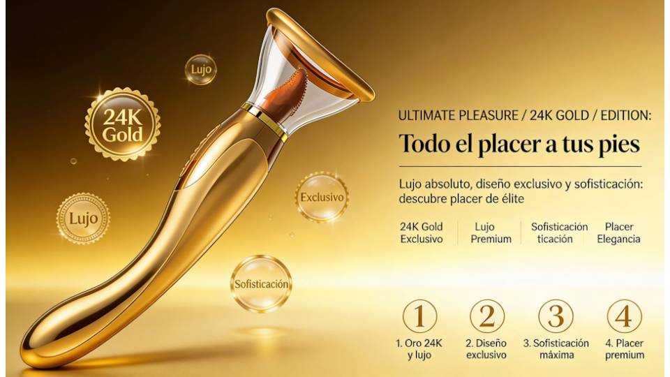 Ultimate Pleasure 24K Gold Edition: todo el placer del sexo oral a tus pies